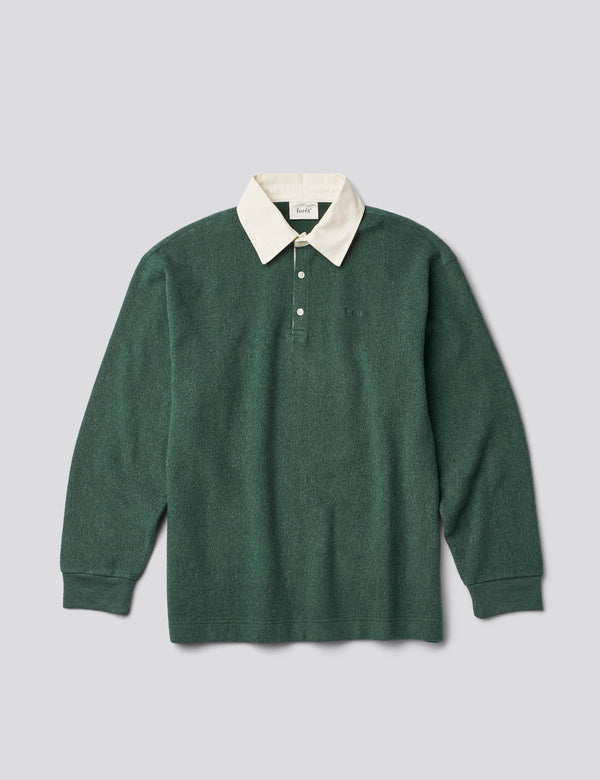 HERB BRUSHED RUGBY - DEEP GREEN