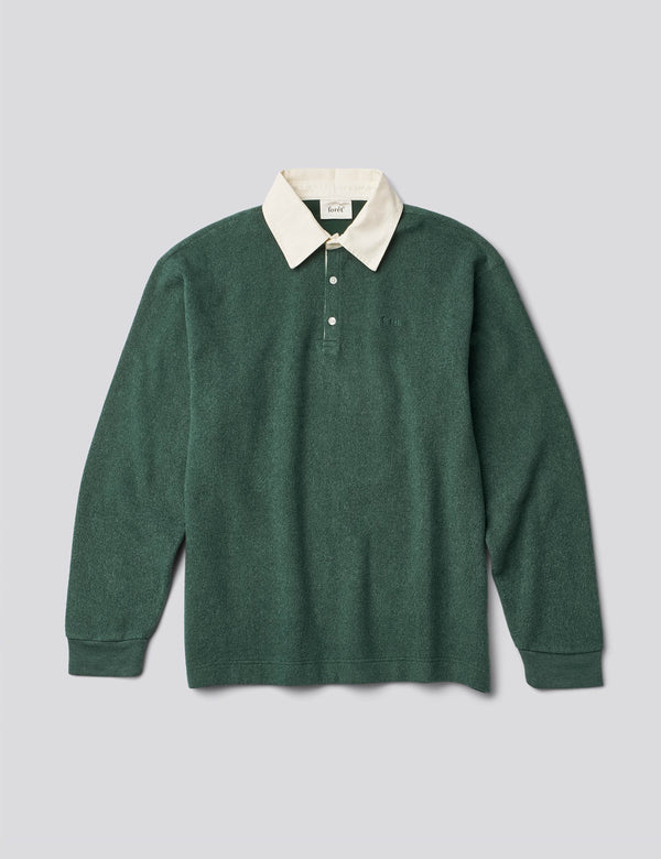 HERB BRUSHED RUGBY - DEEP GREEN
