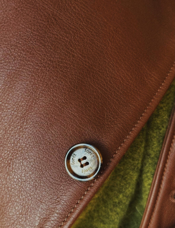 SUNRAY LEATHER JACKET - COGNAC