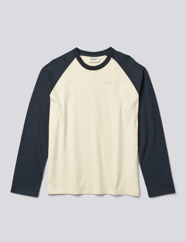 LAKE LONGSLEEVE - ECRU/NAVY