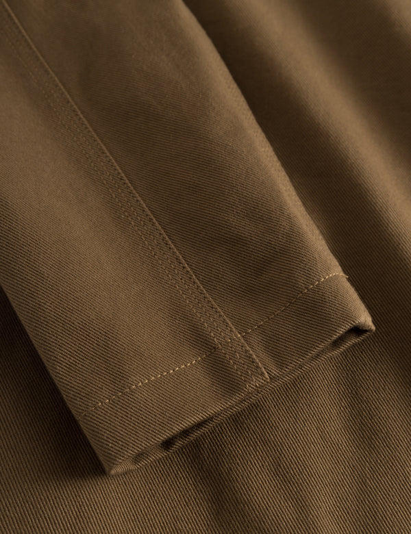 BEECH SHERPA TWILL JACKET - KHAKI/CLOUD