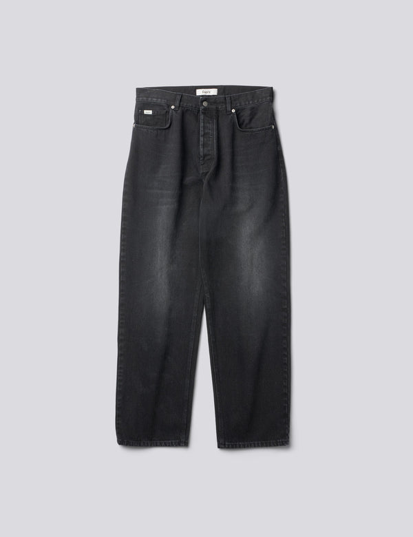MOOR RELAXED FIT JEANS - WASHED BLACK