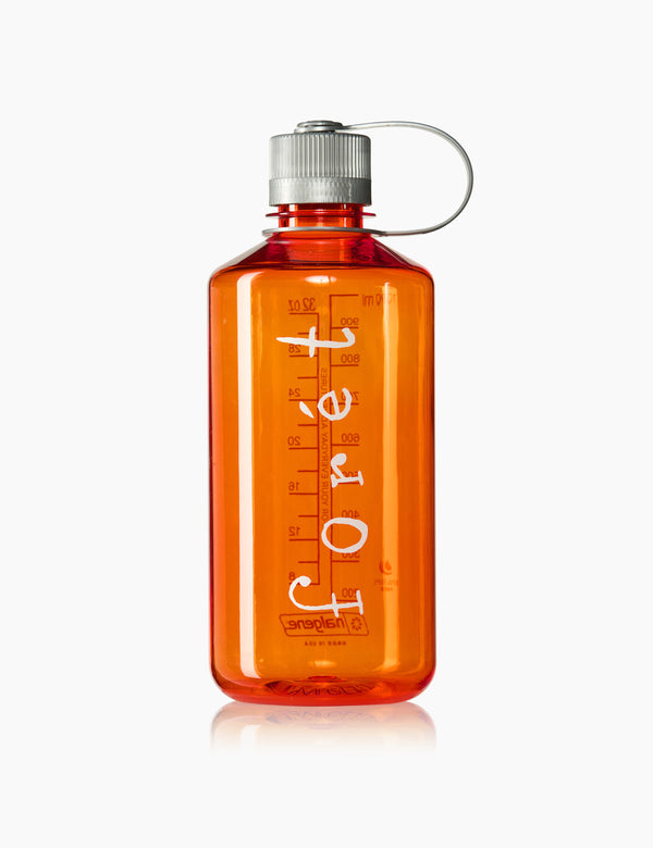 FORÉT x NALGENE NARROW BOTTLE 32oz - ORANGE/PLATINUM