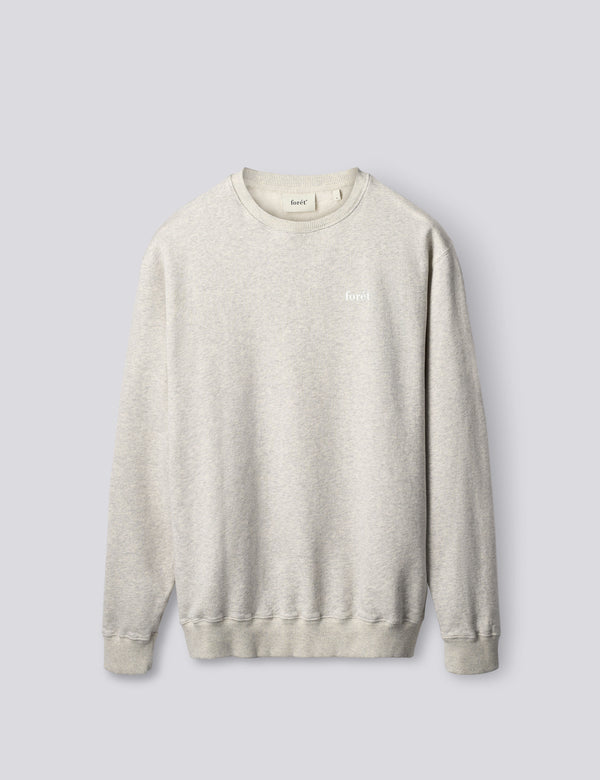 NOON SWEATSHIRT - SNOW MELANGE