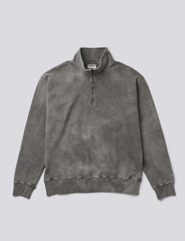 RAIN HALF ZIP SWEATSHIRT - DARK GREY