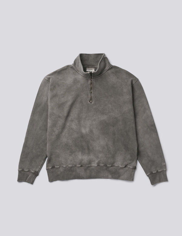 RAIN HALF ZIP SWEATSHIRT - DARK GREY