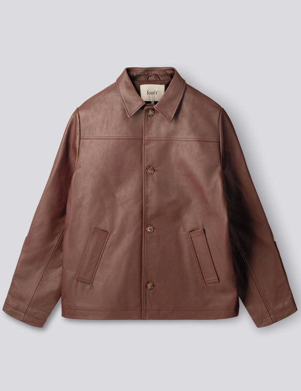SUNRAY LEATHER JACKET - COGNAC