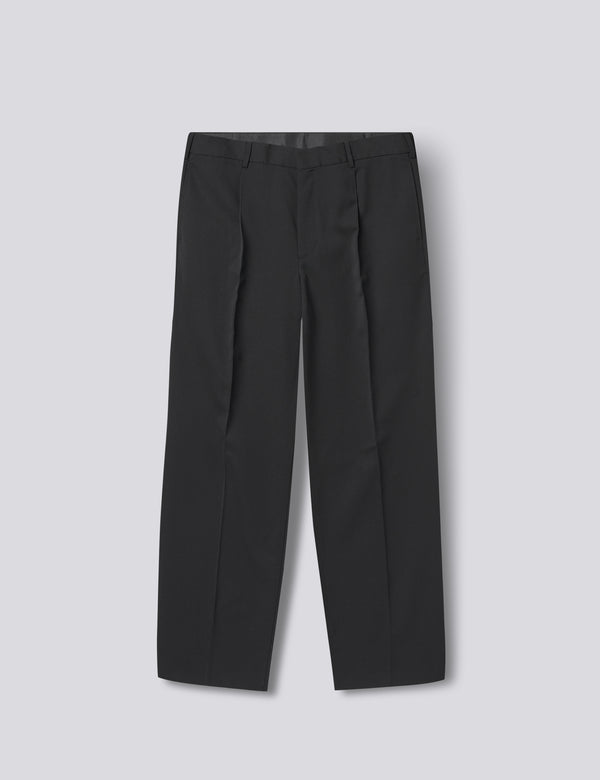WRITER WOOL PANTS - BLACK