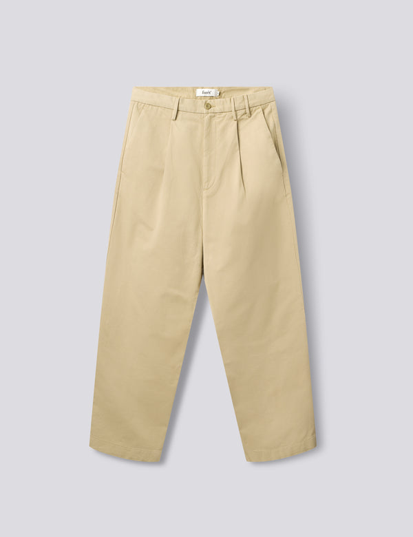 WRITER RELAXED PLEATED PANTS - UNIFORM KHAKI