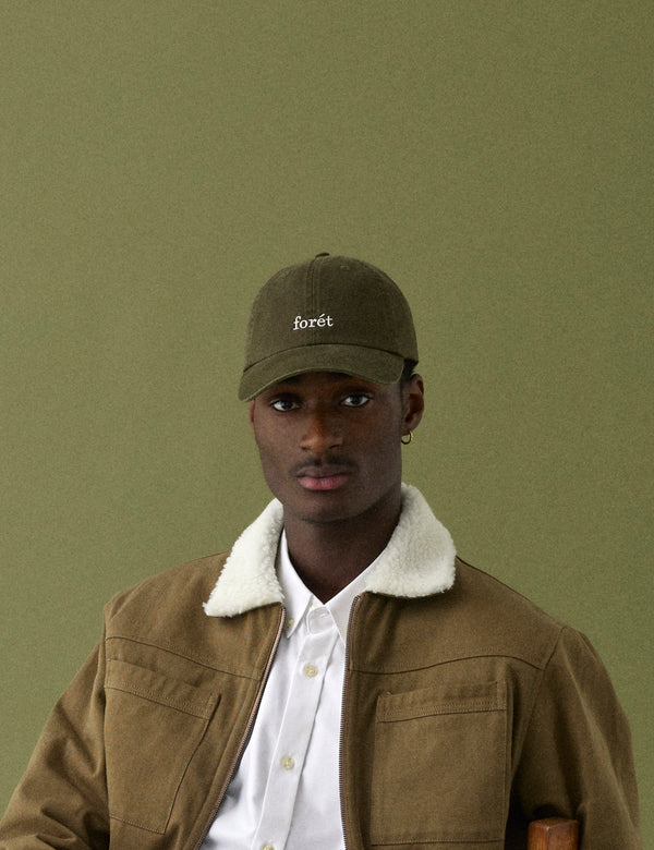 BEECH SHERPA TWILL JACKET - KHAKI/CLOUD