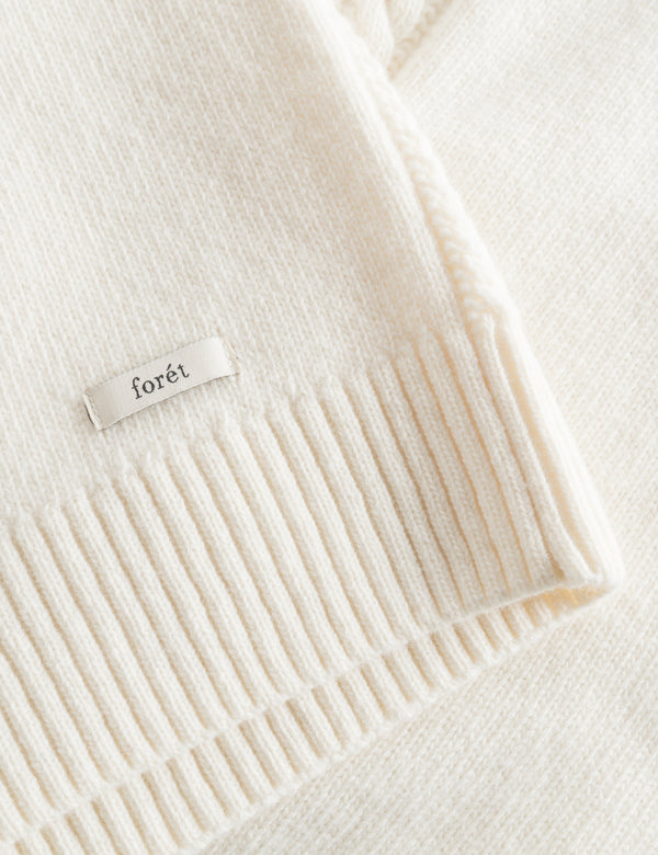 TUNDRA WOOL CABLE KNIT - CLOUD